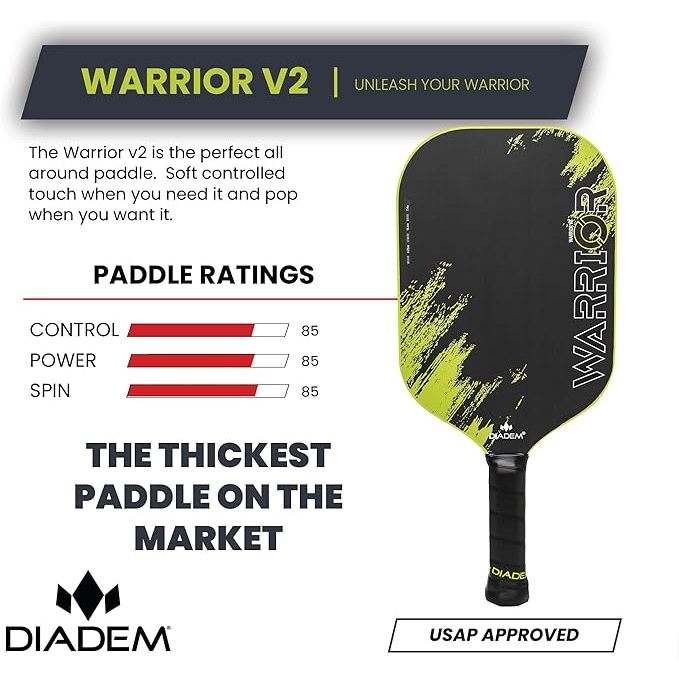 ไม้ Pickleball DIADEM รุ่น WARRIOR V.2 ระดับ High End