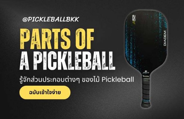 รู้จักส่วนประกอบต่างๆ ของไม้ Pickleball: คู่มือฉบับเข้าใจง่าย
